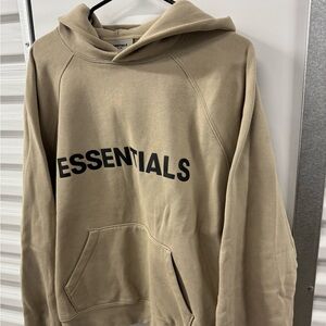 Fear Of God Essentials 3M Logo Boxy Brown Pullover Hoodie Mens Medium Streetwear